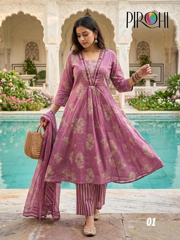 Pirohi sonia 3pcs best branded kurtis wholesale websites